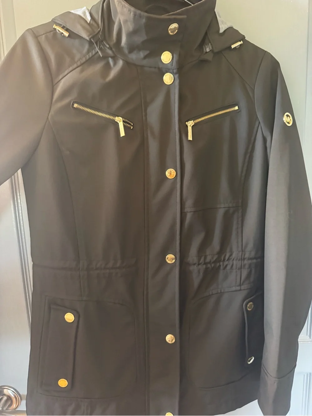 Michael Kors Utility Jacket with Gold Hardware XS
